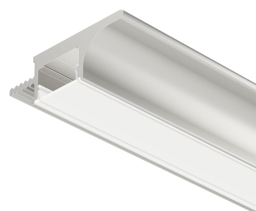 Profil wieńcowy/uchwytowy 3101 do taśm LED, aluminium, 2500 mm, grubość dna: 19 mm, profil: anodowany na srebrno HÄFELE 83302685