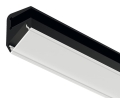 Profil krawędzi tafli szklanej, Profil 5101 do taśm LED 10 mm profil 5101 do taśm LED, aluminium, eloksalowany na czarno, długość: 2500 mm, do grubości szkła: 8 mm HÄFELE 83302696