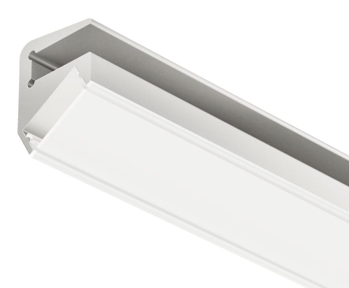 Profil krawędzi tafli szklanej, Profil 5101 do taśm LED 10 mm profil 5101 do taśm LED, aluminium, eloksalowany na srebrno, długość: 2500 mm, do grubości szkła: 8 mm HÄFELE 83302695