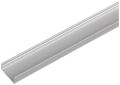 Profil ozdobny 4105, profil nawierzchniowy, eloksalowany na srebrno profil aluminiowy, osłona rozpraszająca: czarna satynowana, 2500 mm HÄFELE 83301870