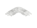 Złączka narożna 90° do taśmy LED, do taśmy LED Häfele Loox5 5 mm 2-bieg. (technologia monochromatyczna lub Multi White 2-przewodowa) 3,5 A, długość: 21 mm, szerokość: 21 mm