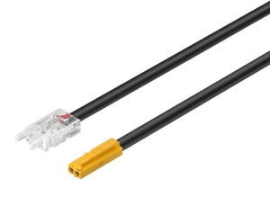 Przewód do taśmy LED 8 mm, do taśmy LED Häfele Loox5 12 V 8 mm, 2-bieg. (technologia monochromatyczna lub Multi White 2-przewodowa) 2-żyłowy, 5 A, 18 AWG, szerokość klipsa 10 mm, 500 mm  HÄFELE 83395701