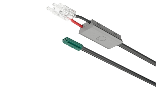 Przełącznik ściemniający inline, Häfele Loox5 24 V 2-bieg. (monochromatyczny) funkcja przełączania wł./wył., ściemnianie z funkcją pamięci, 90 W, napięcie 24 V, maks. podłączona moc 90 W HÄFELE 83377836