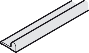 Szyna jezdna/prowadząca, dolna, jednotorowa, do przykręcenia Häfele Slido F-Line15 55A, długość: 2500 mm  HÄFELE 40226622