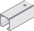Pojedyncza szyna jezdna, z otworami, szer. x wys.: 31 x 33 mm, aluminium anodowane na srebrno, długość: 2000 mm HÄFELE 40743922