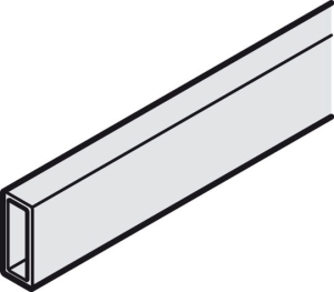 Profil maskujący, do przyklejenia na paski samoprzylepne aluminium, anodowane na srebrno, długość: 3500 mm  HÄFELE 40233413