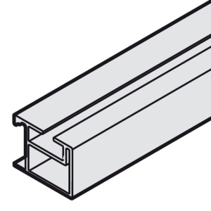 Pojedyncza szyna prowadząca, dolna, do przyklejenia do szyny montażowej do Häfele Slido F-Line21, anodowany na srebrno, długość: 3500 mm, aluminium HÄFELE 40232723