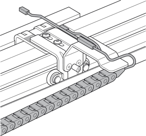 Łańcuch energetyczny, Häfele Slido Power-Chain do Häfele Slido F-Line31 40A / 60A, dla 2 drzwi HÄFELE 40235321