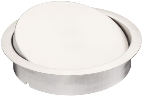Zsyp na odpady, okrągły, z klapką Stal nierdzewna, satynowana, ⌀ 147 mm HÄFELE 79390013
