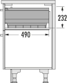 Szuflada spożywcza do szafki 600mm Hailo Pantry-Box 3960-60 HÄFELE 55644786