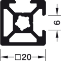 Profil, Häfele MODU³ 2N, długość: 3040 mm, Czarny szary RAL 7021, Häfele 79326433