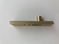 Zasuwka meblowa, rygiel prosty, niewidoczne zamocowanie, mosiądz szlifowany, długość: 60 mm, skok: 11 mm HÄFELE 25201236