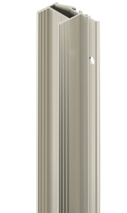 Profilowa listwa uchwytowa, Häfele Slido F-Handle26 A6, z aluminium, do drzwi przesuwnych długość: 2500 mm, anodowany w kolorze stali nierdzewnej HÄFELE 40004417