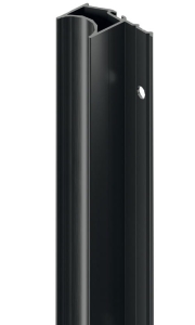 Profilowa listwa uchwytowa, Häfele Slido F-Handle26 A7, z aluminium, do drzwi przesuwnych długość: 2500 mm, czarny, malowany proszkowo HÄFELE 40004419