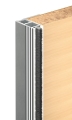 Listwa wzmacniająca, Häfele Slido F-Handle26 B, z aluminium, do drzwi przesuwnych długość: 2500 mm