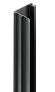 Profil dystansowy, Häfele Slido F-Handle26 C, z aluminium, do drzwi przesuwnych długość: 2500 mm, odległość: 33 mm, malowany proszkowo na czarno  HÄFELE 40004434