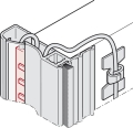 Oświetlenie szaf, do profilowej listwy uchwytowej Häfele Slido F-Handle26 A3 LED HÄFELE 83387031