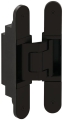 zawias drzwiowy, Simonswerk TECTUS TE 540 3D A8, kryty, do drzwi bezprzylgowych do 100 kg kryty, regulowany w trzech płaszczyznach, wielkość 200 mm, czarna matowa