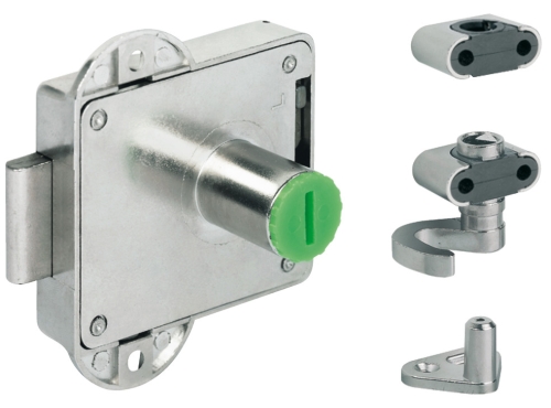 ppic-00765218.jpg zamek baskwilowy, Häfele Symo Standard-Nova, zestaw, dornmass 40 mm do połączenia z wkładką wymienną Symo, zastosowanie do drążka profilowego Ø 8 mm