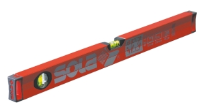 Poziomica aluminiowa Sola Big X, z 3 libelkami odpornymi na uszkodzenia mechaniczne libelka pozioma z wszechstronnym powiększeniem i powłoką świecącą, długość: 1000 mm   Häfele 00284076