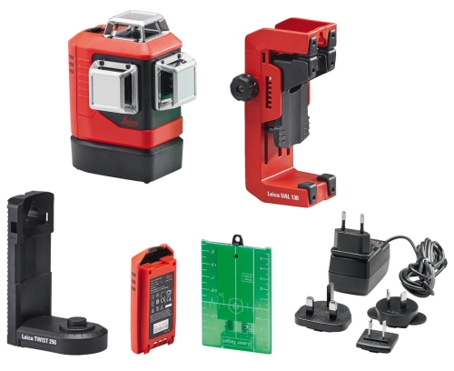 Laser, Zielony laser krzyżowy Leica Lino L6G, 3 x 360°, zasięg 35 m, do jasnego otoczenia Häfele 00284604