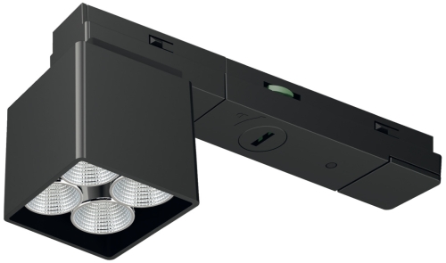 Oprawa punktowa, Häfele Lighting OneCable Spot 4 TT Connect, 24 V (Multi-White), z przełącznikiem i funkcją ściemniania, kąt świecenia: 80°, kolor: czarny Häfele 833.68.323