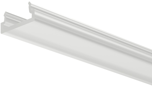 Klosz do modułu, Häfele Lighting OneCable, do taśmy LED materiał: poliwęglan, klosz: biały opal, przepuszczalność światła: ≈90%, szerokość: 18 mm, długość: 2500 mm