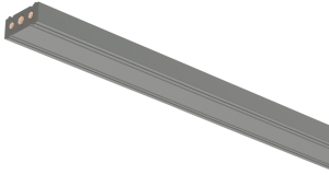  Przewód płaski, Häfele Lighting OneCable, długość: 10m, szerokość: 12 mm, wysokość: 6 mm, kolor: szary drogowy, ok. RAL 7042  Häfele 83368342