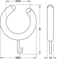 Kółka do zasłon, poliamid, Barbie™ x HEWI Model B801.011 Häfele 98859647