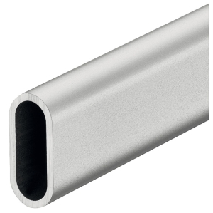Drążek garderobiany, aluminium, średnica 30 x 14 mm anodowany na srebrno, długość: 3000 mm HÄFELE 80186913