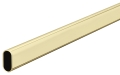 Drążek garderobiany, średnica 30 x 15 mm, Stal walcowana mosiądzowana, lakierowana bezbarwnie, grubość materiału: 1,0 mm, długość: 2500 mm HÄFELE 80114522
