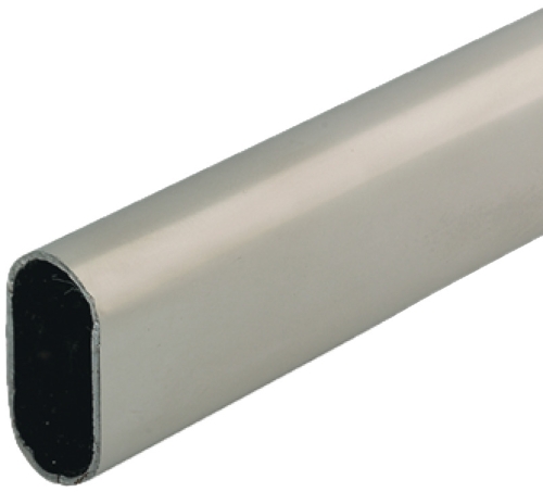 Drążek garderobiany, średnica 30 x 15 mm, Stal walcowana niklowana, grubość materiału: 1,0 mm, długość: 2500 mm HÄFELE 80114702