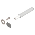 Zatrzask drzwiowy, Blum Tip-On model 956.1004 wersja krótka z magnesem, biały jedwabny HÄFELE 35604373