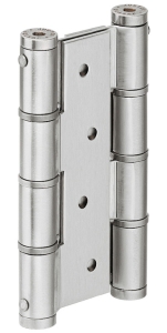Zawias wahadłowy DA, 2 sztuki, do drzwi wewnętrznych bezprzylgowych do 17/34 kg wielkość 120 mm, anodowany na srebrno, aluminium  HÄFELE 92630039