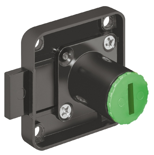 ZAMEK RYGLOWY WIERZCHNI D=25MM krótki skok rygla PRAWY SYMO3000 18/22 CZARNY Häfele 23226330