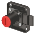 ZAMEK RYGLOWY WIERZCHNI D=25MM krótki skok rygla LEWY SYMO3000 18/22 CZARNY Häfele 23226340