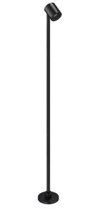 Loox5 LED 3096, 24 V (monochromatyczna), nawierzchniowa, wysokość: 400 mm, temperatura barwowa: biały ciepły 3000 K, kolor: czarny mat   HÄFELE 83377300
