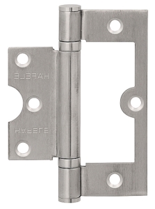 Zawias wierzchni, Startec, do montażu zlicowanego, do drzwi bezprzylgowych do 60 kg wielkość 102 mm, do drzwi wewnętrznych, stal nierdzewna matowa HÄFELE 92622103