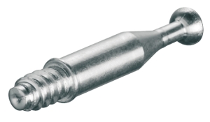Trzpień łączący, Häfele Minifix® S300, z gwintem specjalnym do średnicy otworu 5 mm, z gwintem specjalnym, wymiar wierceń B: 24 mm, ocynkowany, długość gwintu L: 11 mm  100szt HÄFELE 26227462