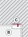 Górne łożysko z trzpieniem, C, Startec do szklanych drzwi wahadłowych, stal nierdzewna matowa  Häfele 981.00.080