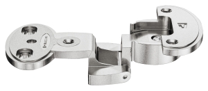 ZAWIAS model 2000 A, drzwi na przegrodę szczelina: 6 mm, do przykręcenia, schemat wierceń: 52/9 mm, technika nasuwania A, nikiel mat HÄFELE 34400337