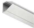 Profil krawędziowy do szkła , Profil Häfele Loox 5108 do taśm LED 10 mm szerokość wewnętrzna 11,7 mm, 2000 mm, osłona rozpraszająca: mleczna, 2000 mm HÄFELE 83374733