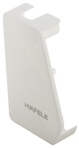 Zaślepka /1 para/ z logo Häfele, Free flap 1.7 materiał: tworzywo sztuczne, kolor: biay HÄFELE 37291435