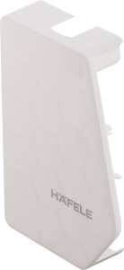 Zaślepka /1 para/ z logo Häfele, Free flap 3.15 materiał: tworzywo sztuczne, kolor: biały HÄFELE 37291436
