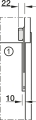 Häfele Free Slim flap 1.12
