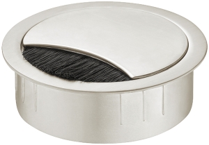 Przelotka kablowa, średnica 88 mm znal, z blokadą pokrywy, wysokość 21 mm, do organizacji miejsca pracy, biały, średnica otworu: 80 mm  Häfele 63131714