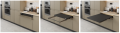 Wysuwany blat kuchenny, 600 mm, antracyt Starax S-2140-A