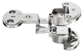 ZAWIAS model 2000 A, drzwi bliźniacze szczelina: 6 mm, do przykręcenia, schemat wierceń: 45/9,5 mm, technika nasuwania A, nikiel mat HÄFELE 34400312