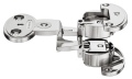 ZAWIAS model 2000 SM, drzwi bliźniacze szczelina: 6 mm, do przykręcania, schemat wierceń: 45/9,5 mm, technika szybkiego montażu SM, nikiel mat HÄFELE 34400313