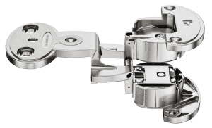 ZAWIAS model 2000 SM, drzwi bliźniacze szczelina: 6 mm, do przykręcania, schemat wierceń: 45/9,5 mm, technika szybkiego montażu SM, nikiel mat HÄFELE 34400313
